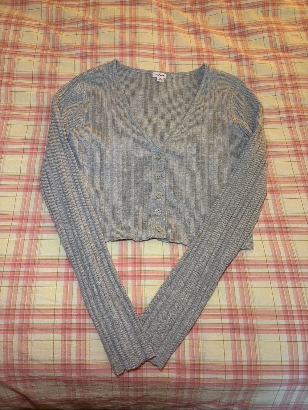Garage Heather Gray Knit Cardigan